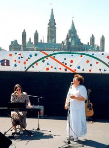 Susan sang "Remember Me" in Ottawa on Canada Day, 1994